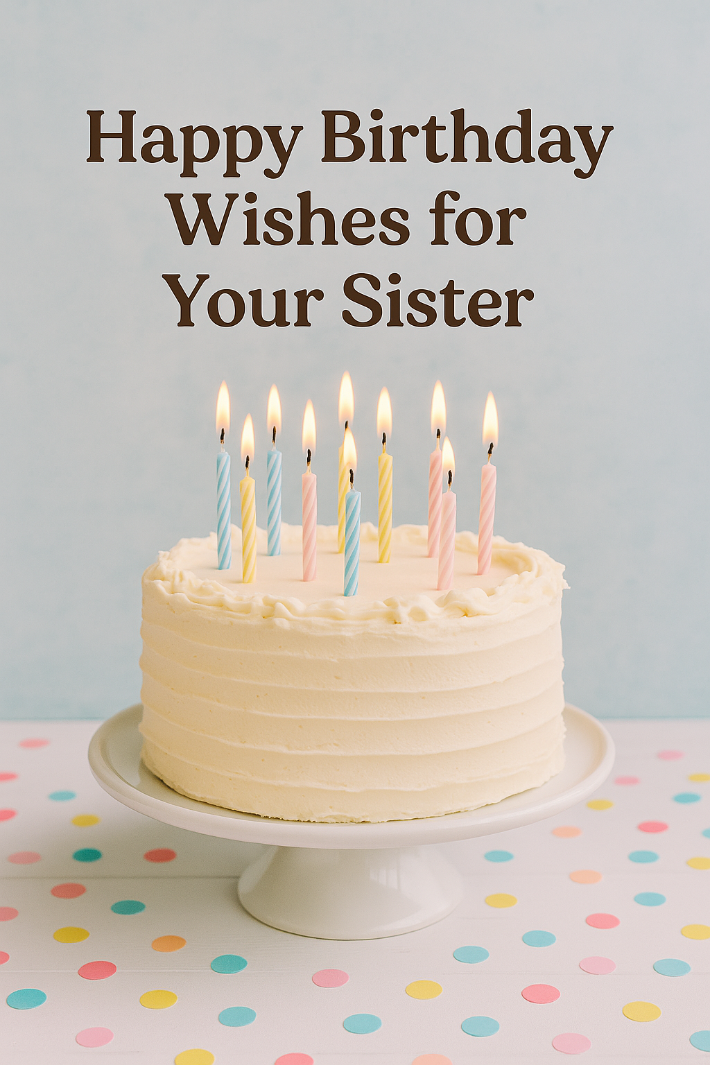 Happy Birthday wishes for your sister