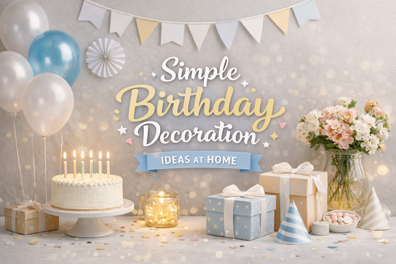 Simple Birthday Decoration Ideas at Home